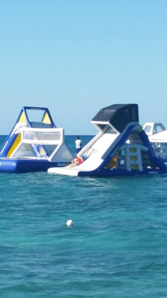 Inflatable Waterslide at Playa Mia Cozumel