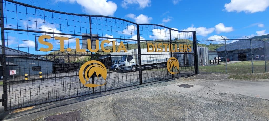 ST. Lucia Rum Distillery Gate