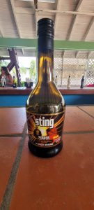 Bottle of Sting fortified wine