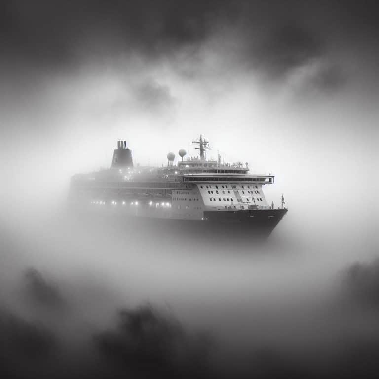 Cruise Ship in Fog