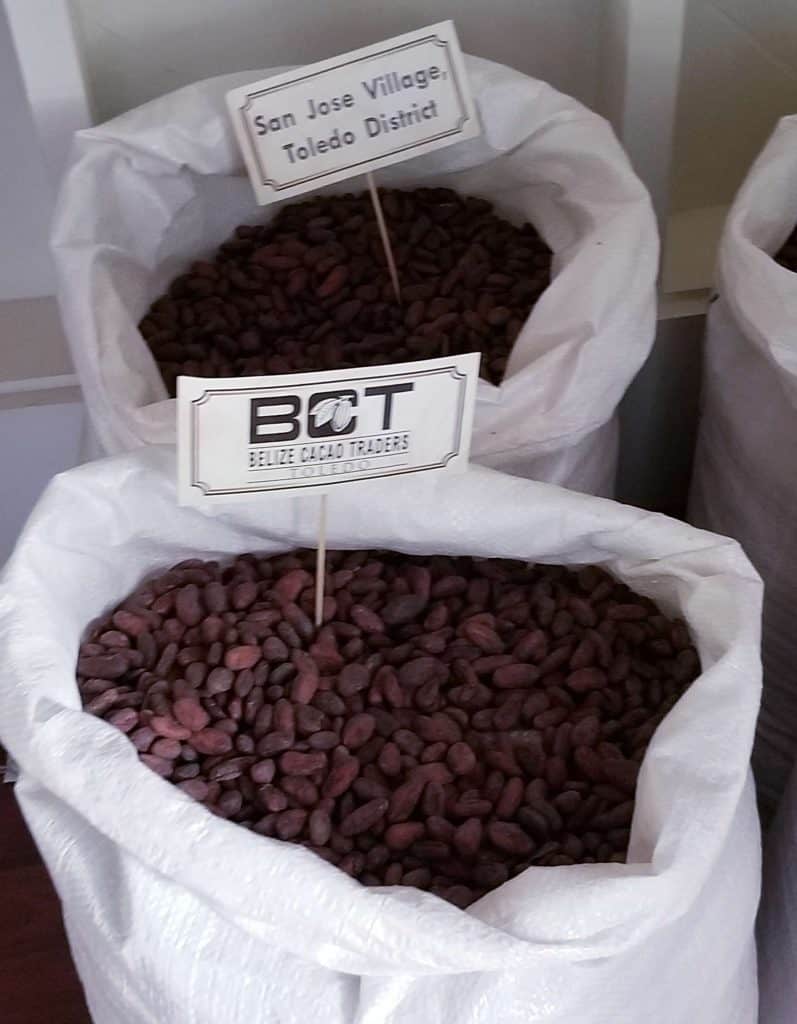 Bags of Coffee beans in Belize