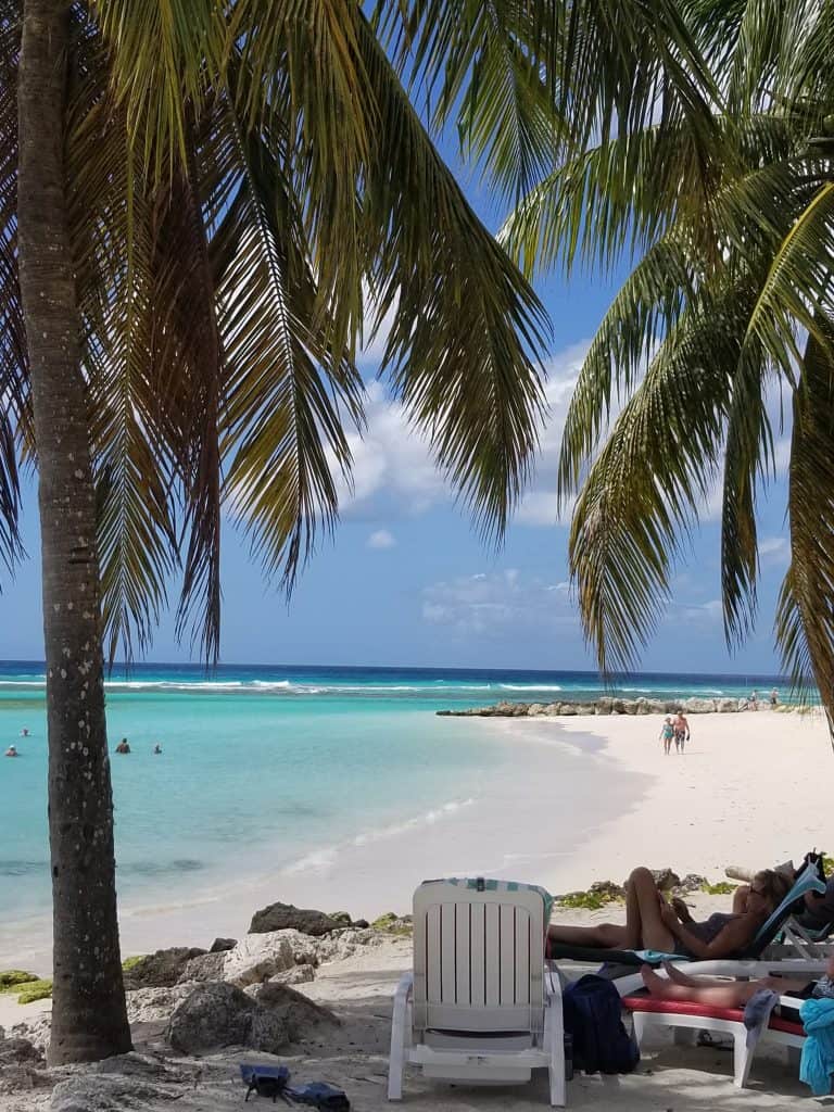 Beach with chairs