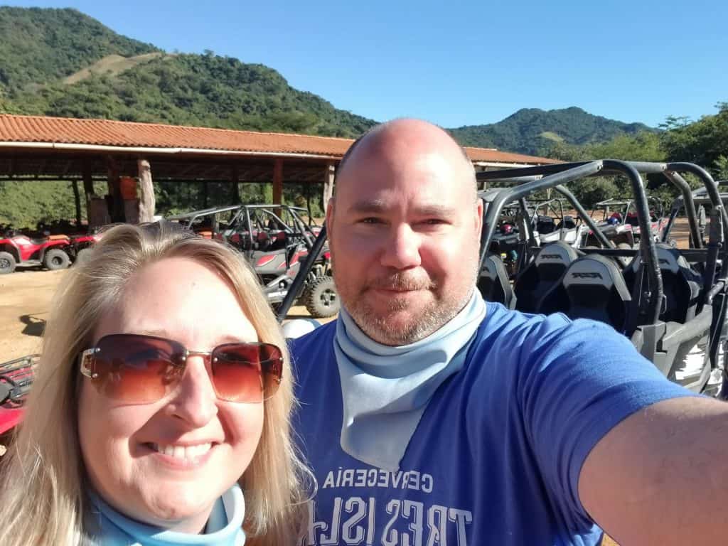 Jeremy and I at the dune buggies