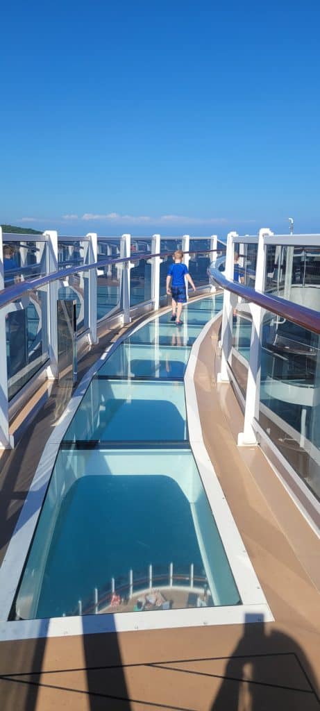 Glass bridge on MSC Seascape