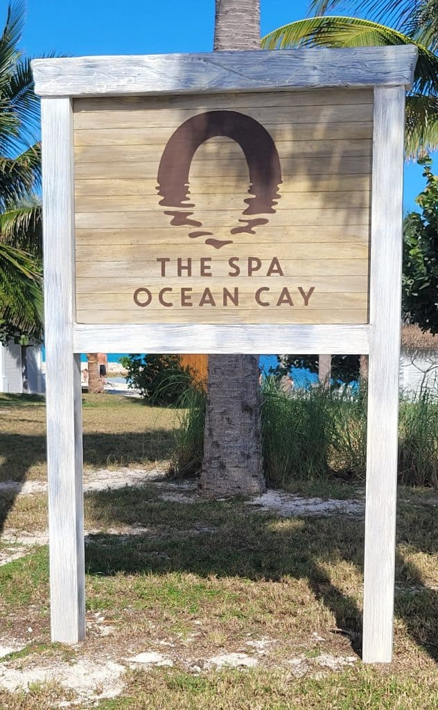 Spa at Ocean Cay Sign