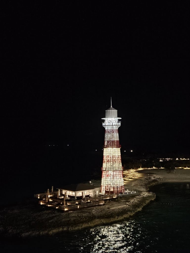 Lighthouse at night