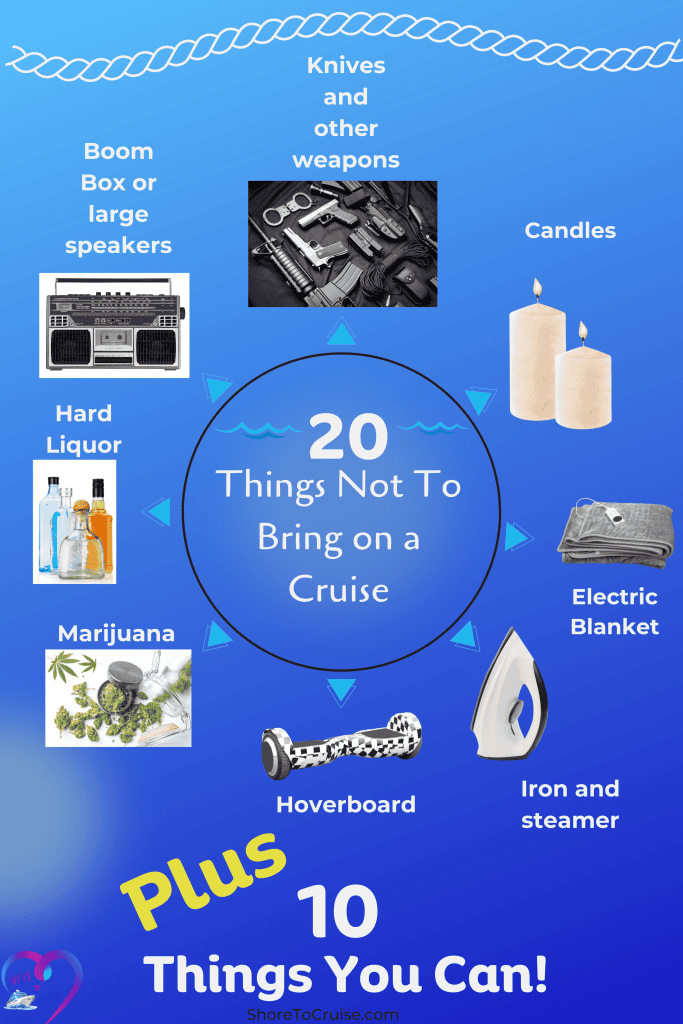 20 Items Not to Bring on a Cruise Pin