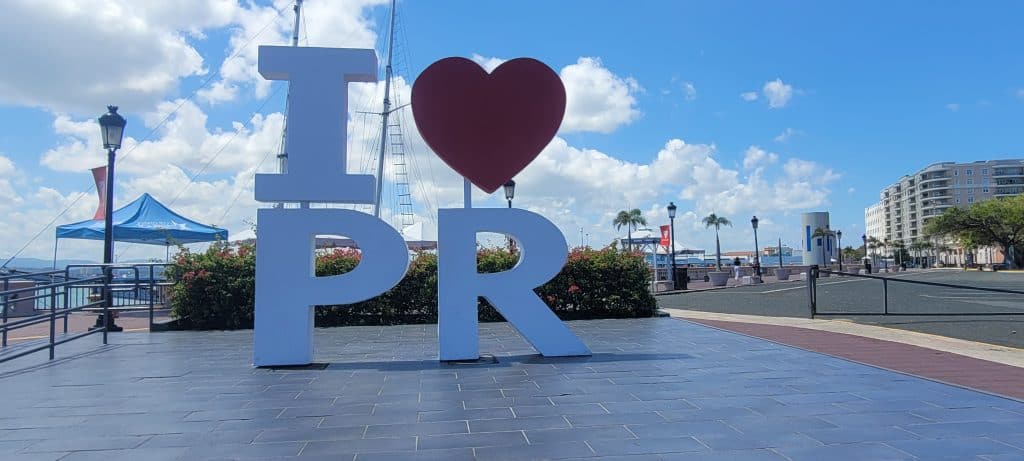 I Love PR sign