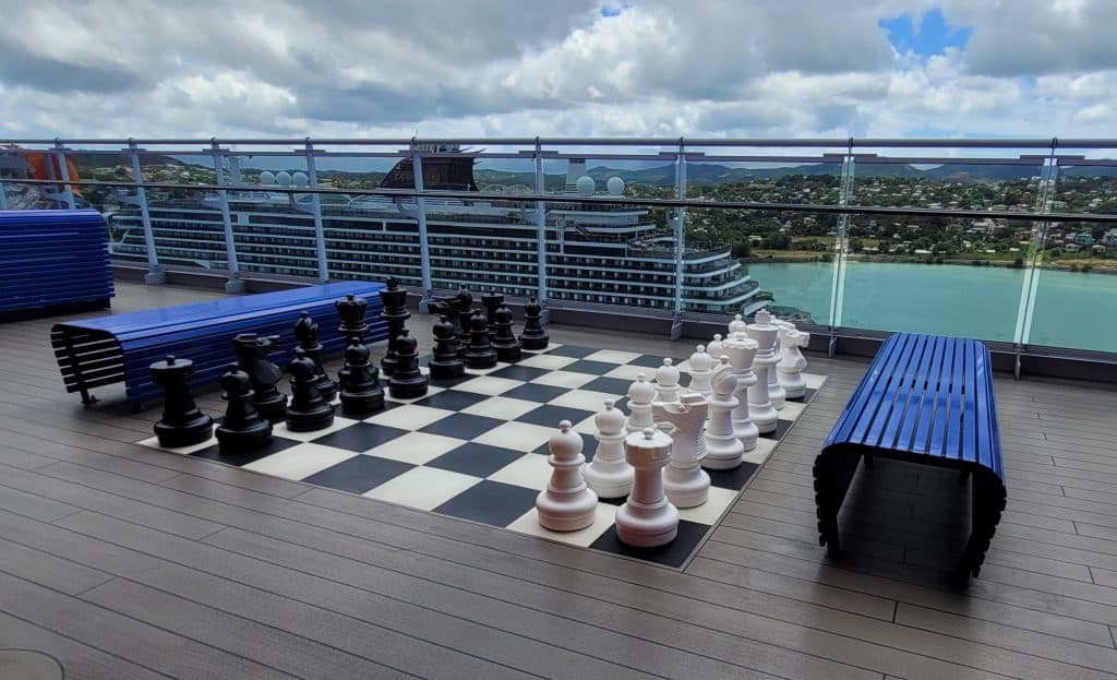 Giant Chess Game on Valiant Lady