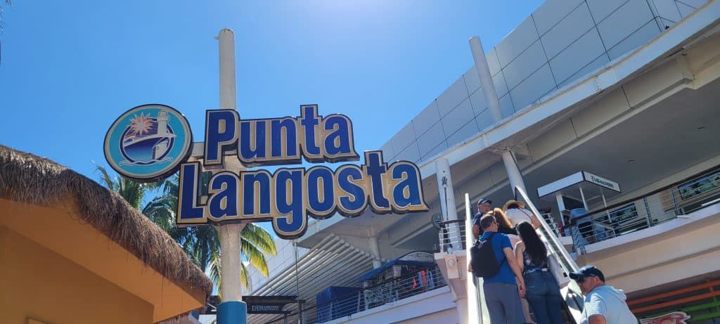 Picture of a sign that says Punta Langosta