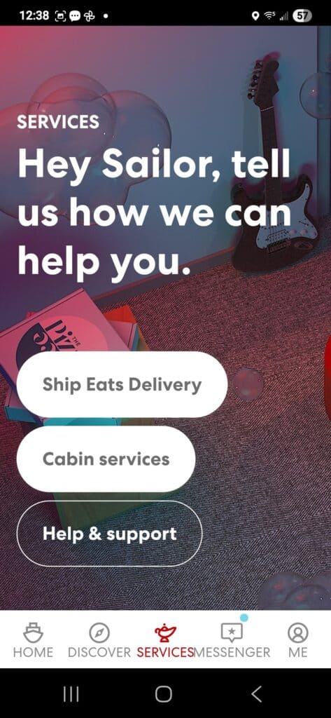virgin voyages app - screenshot