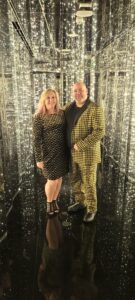 Dressed up for We Fancy Night on Virgin Voyages