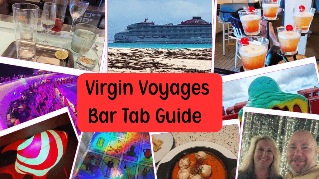 Virgin Voyages Bar Tab Collage