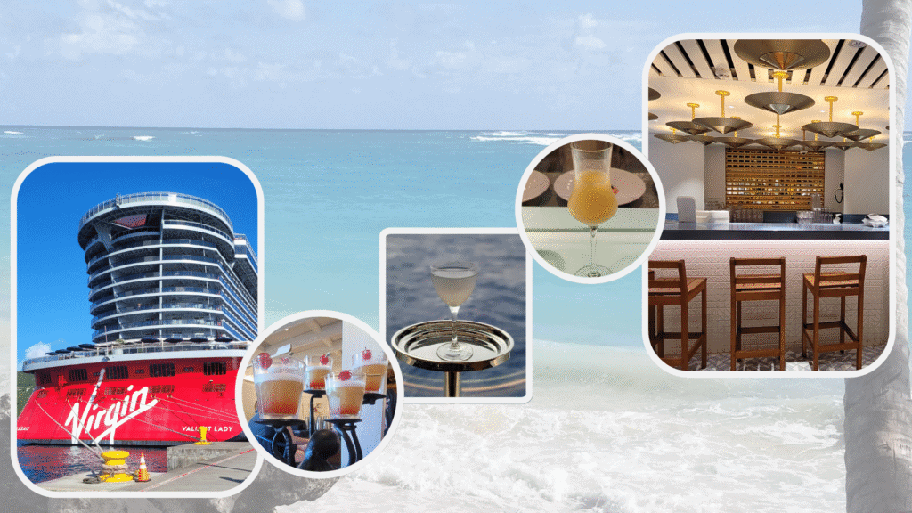 Virgin Voyages Ship Bar and drinks