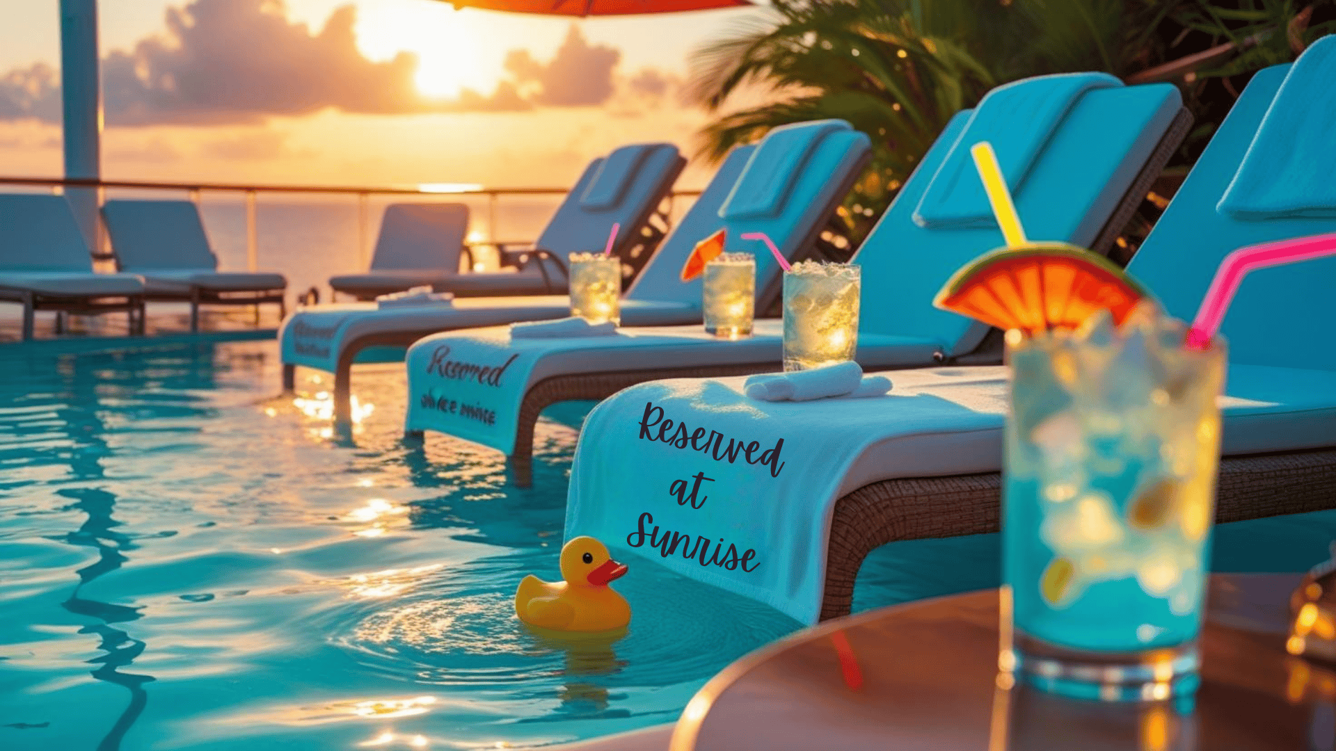 Cruiser Pet Peeves image of pool chairs a rubber ducky