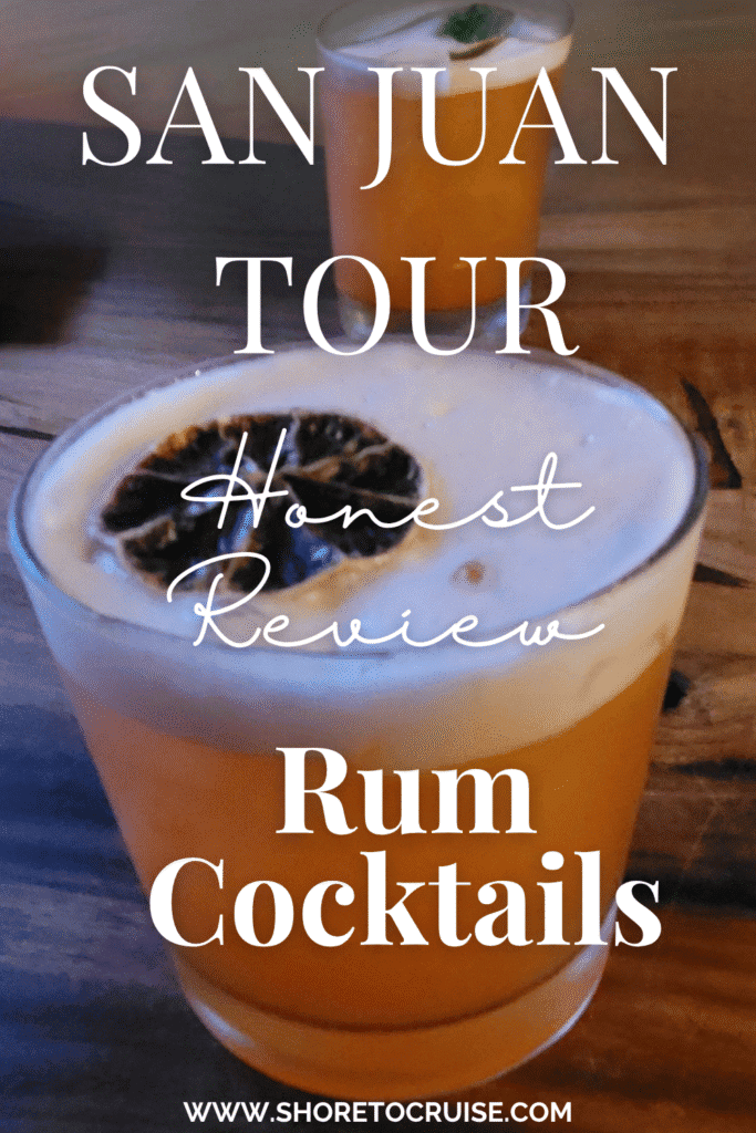 Pinterest Pin Image San Juan Rum Cocktail Tour Review