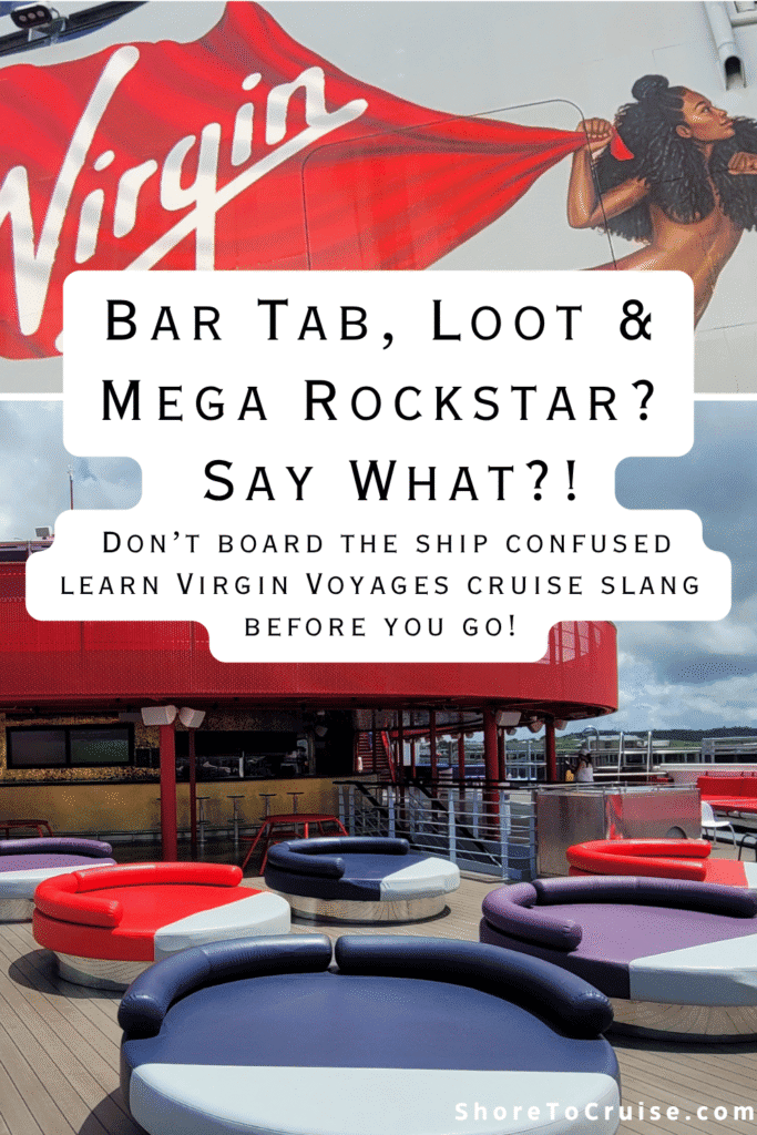 Pinterest Pin Virgin Voyages Cruise Lingo 