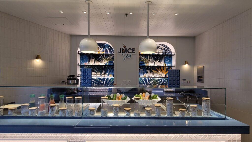 The Juice Bar on Virgin Voyages 