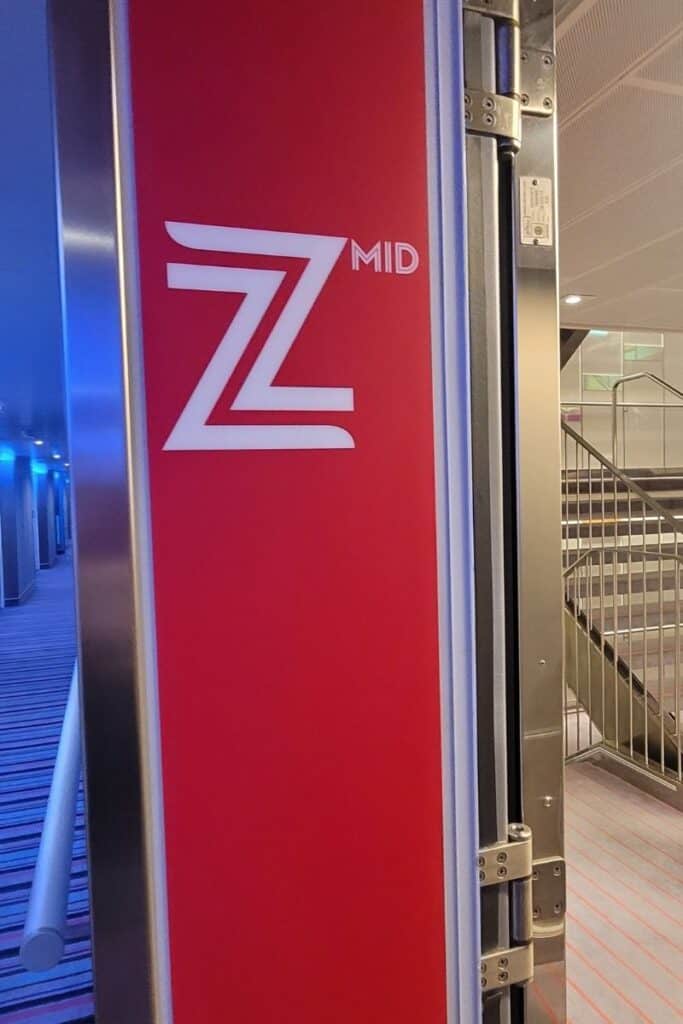 Z side of the ship on Virgin Voyages