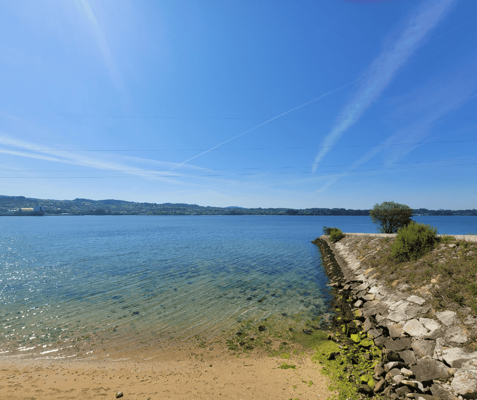 Sandy beach in Ferrol, Spain, a coastal stop that can be included on European cruise itineraries.