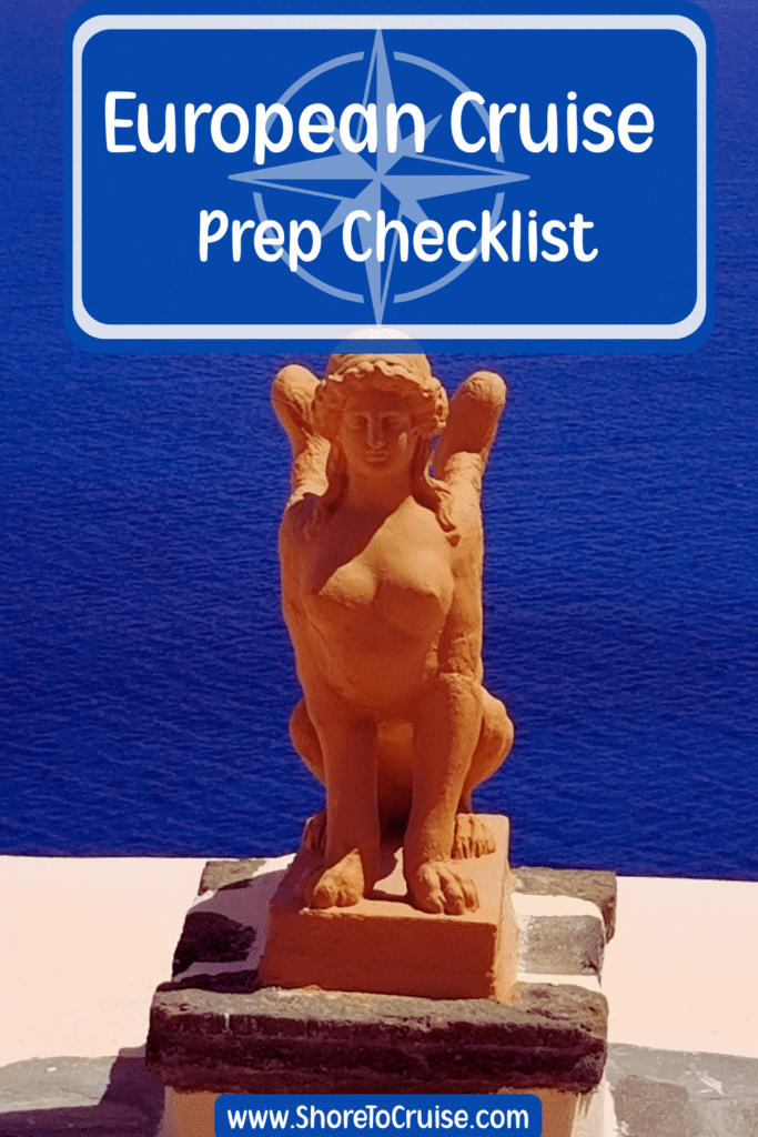 Europe Cruise Prep Checklist Pinterest Pin