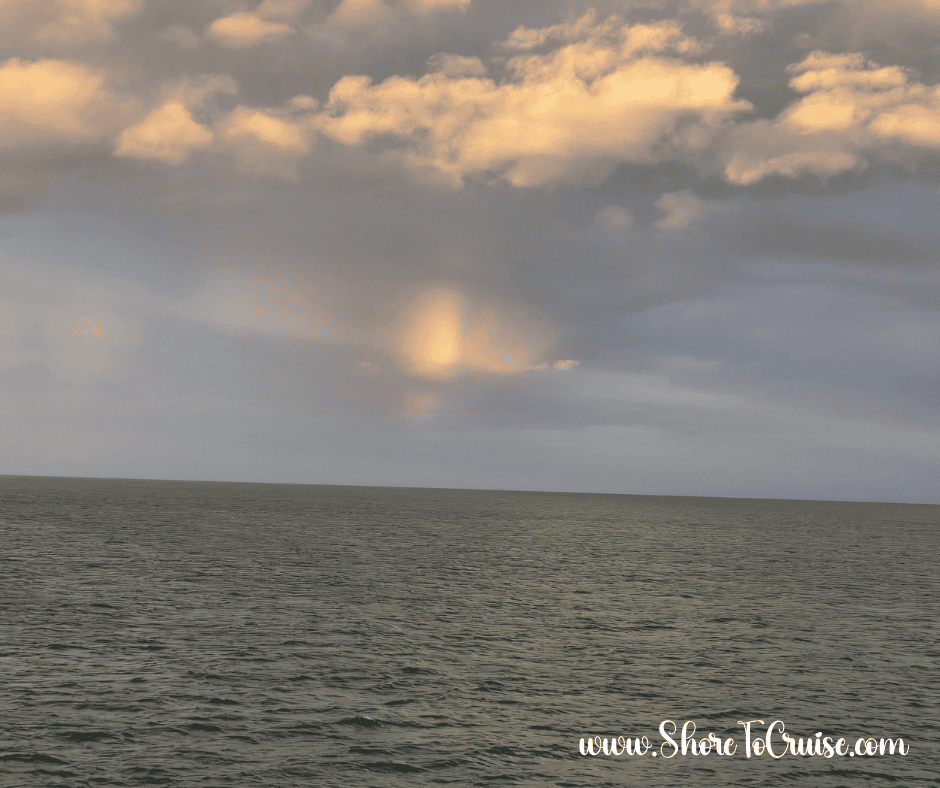 Rainbow over calm seas – ending a memorable British Isles cruise adventure
