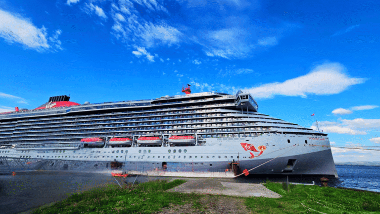 Virgin Voyages ship sailing the British Isles – what to pack for a British Isles cruise