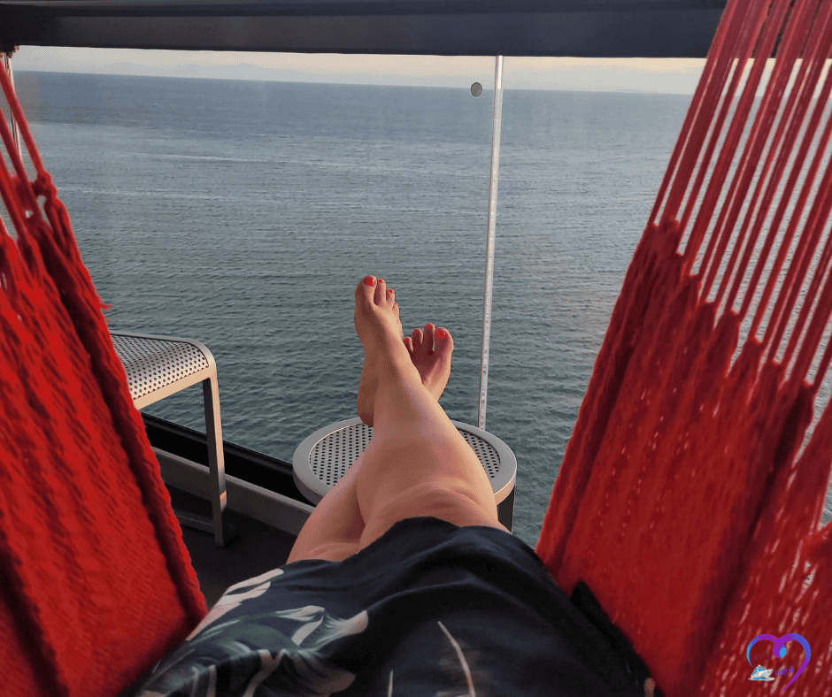 Rest and balance are part of cruise wellness too — slow down and enjoy the view.